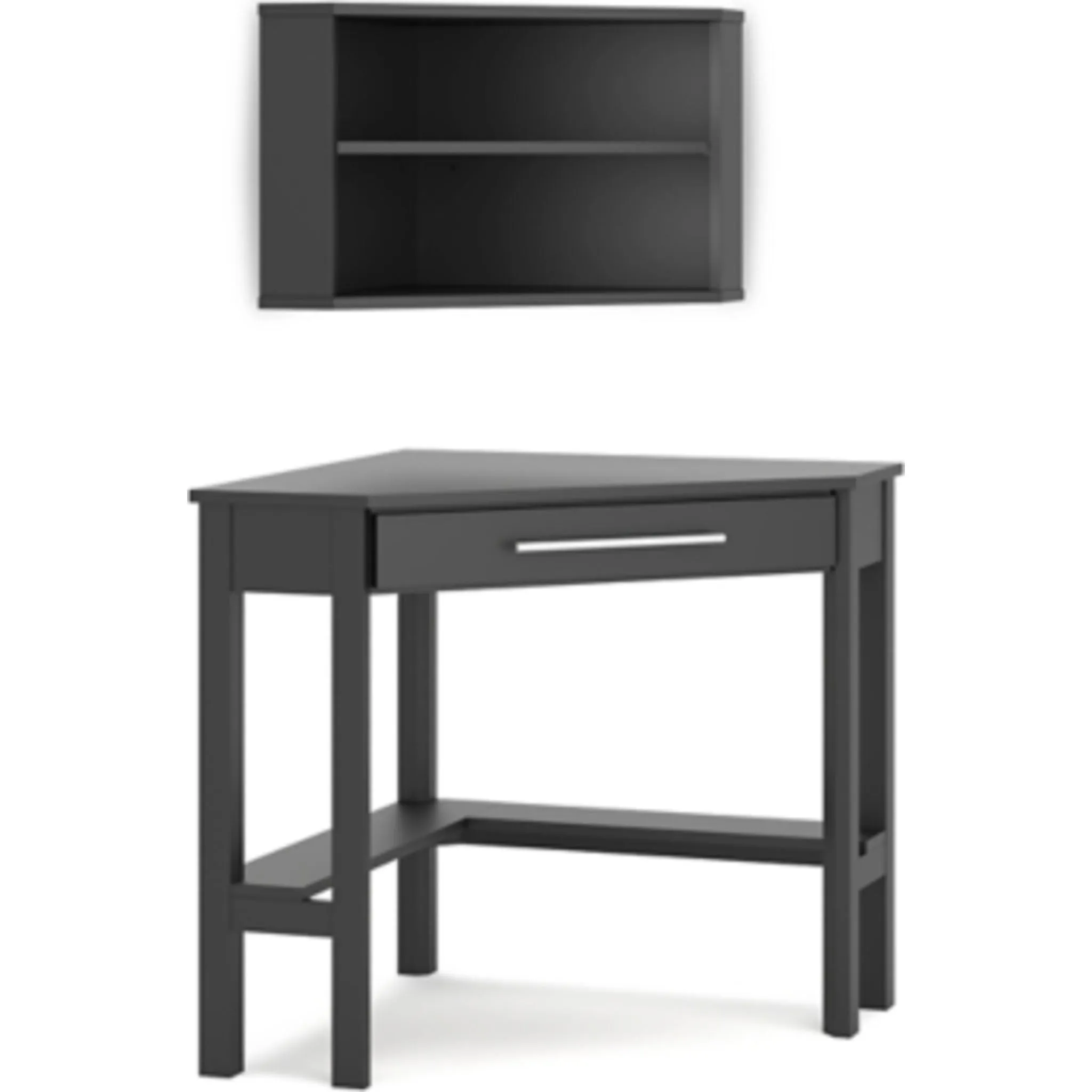 Otaska Desk & Bookcase - Black