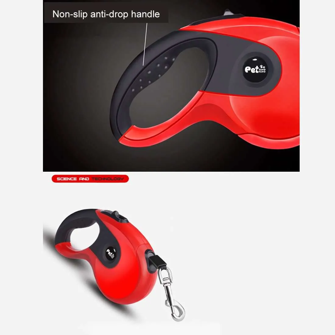 Pet Dogs High Quality Automatic Retractable Telescopic Rope ABS Rubber Non-slip Safety Chain Rope