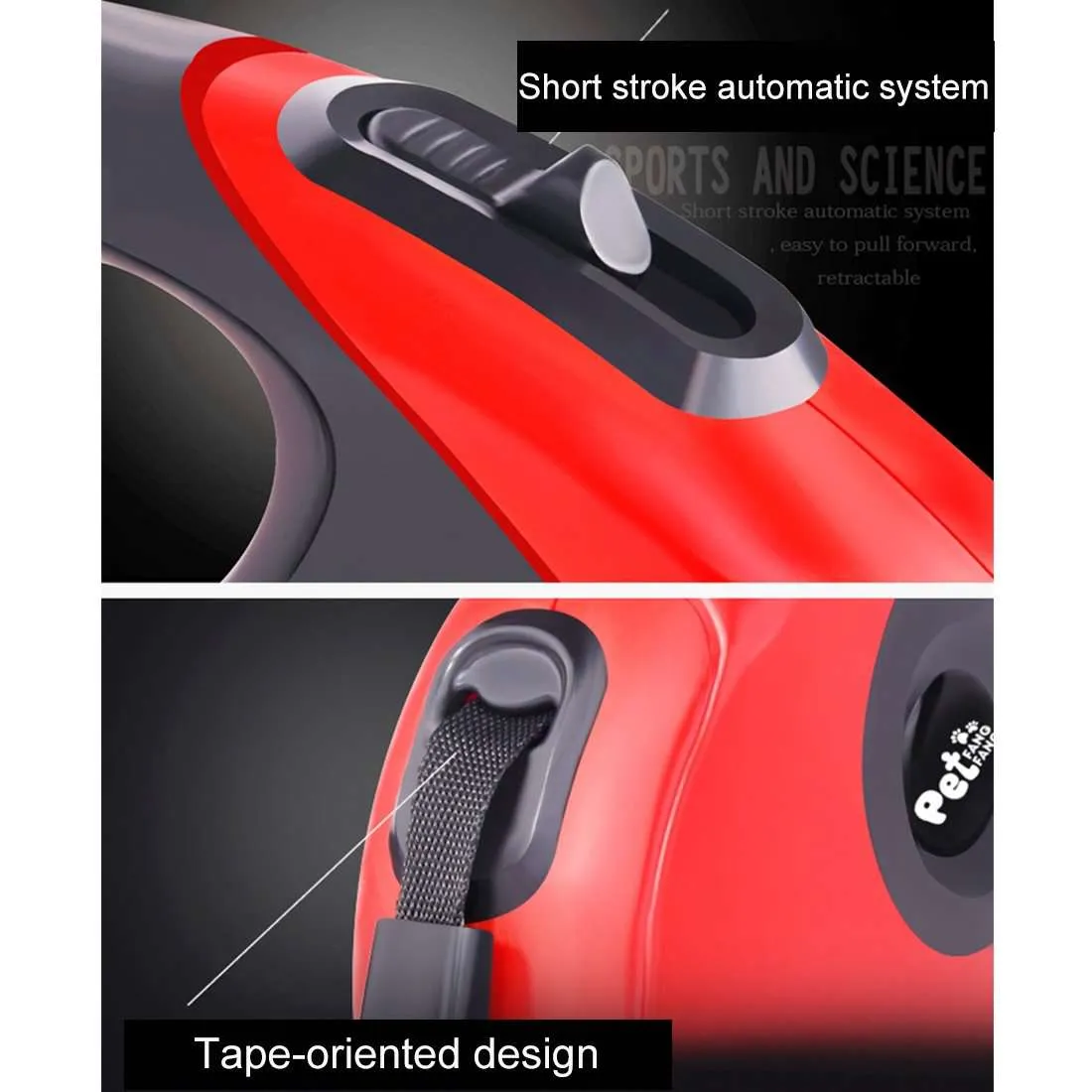 Pet Dogs High Quality Automatic Retractable Telescopic Rope ABS Rubber Non-slip Safety Chain Rope