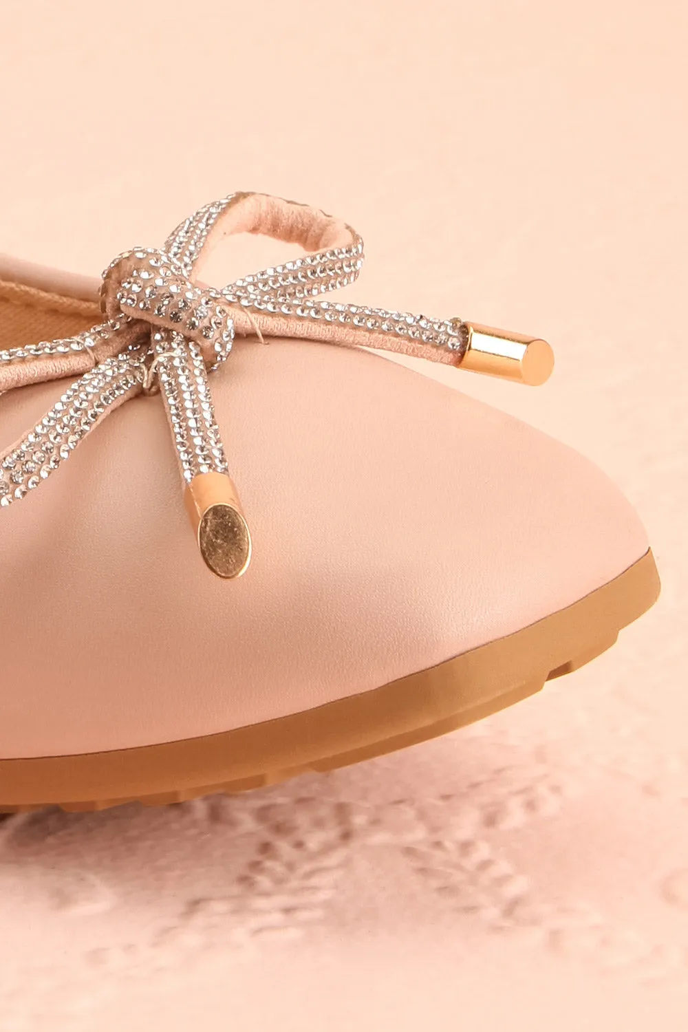 Premier Blush | Ballerina Shoes w/ Crystal Studded Bow