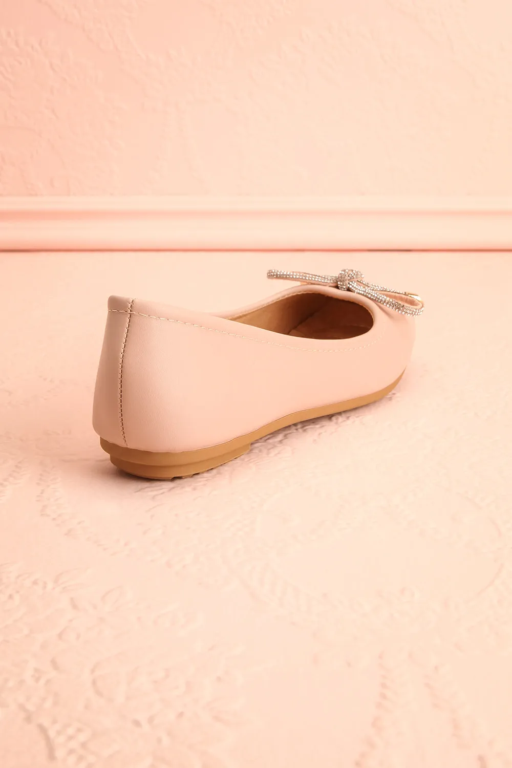 Premier Blush | Ballerina Shoes w/ Crystal Studded Bow
