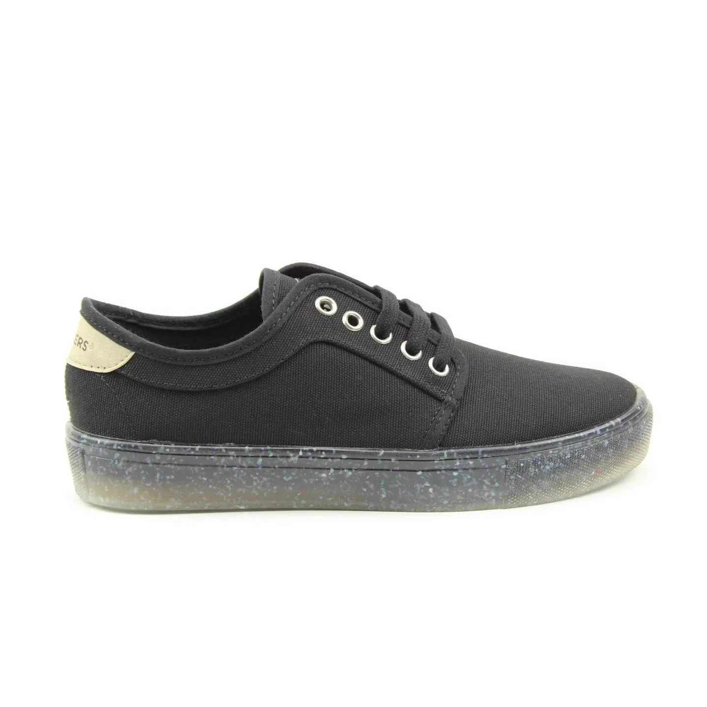 Recykers Peckham Mens Black Lace Up Trainers