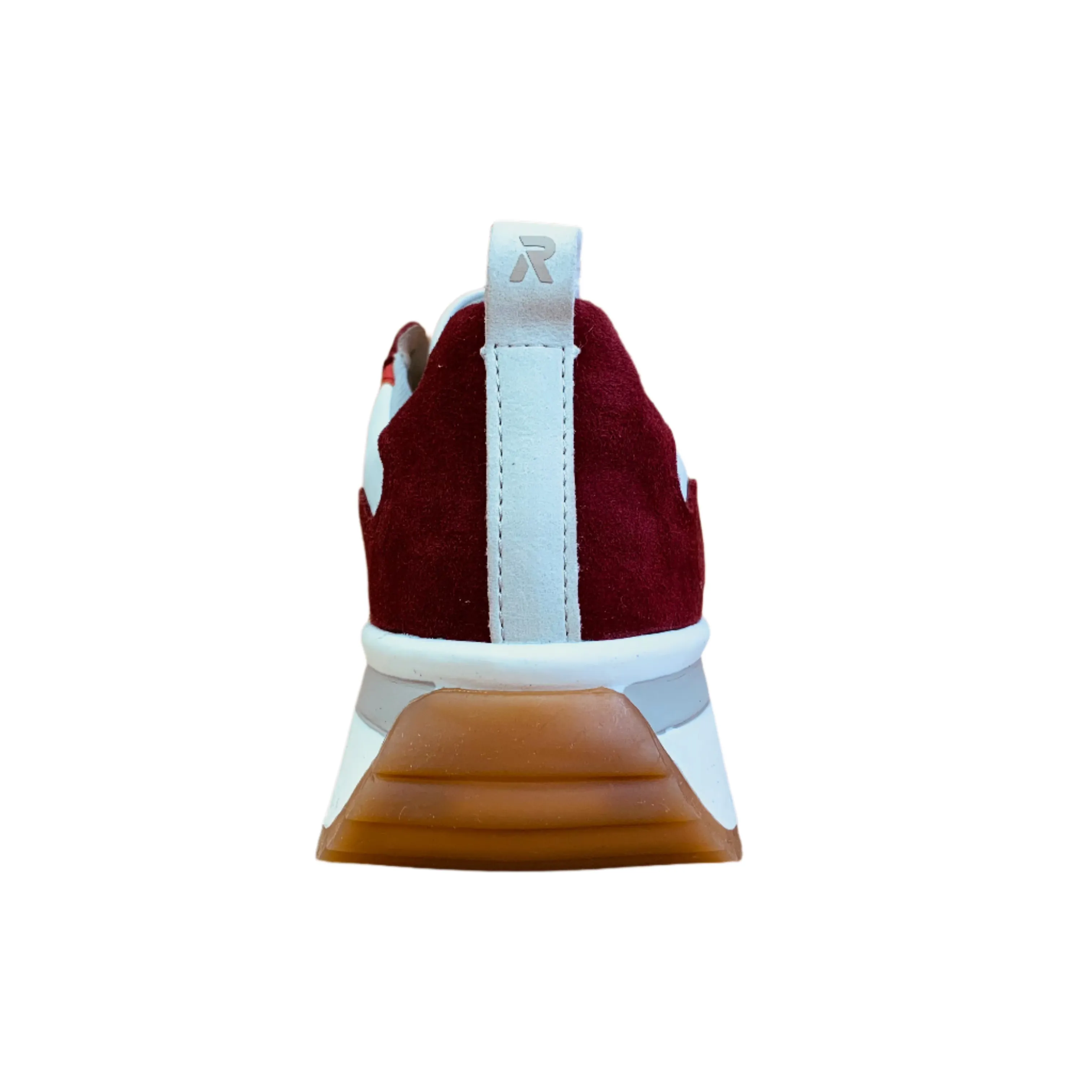 Rieker Womens Evolution Leather Trainers - Red