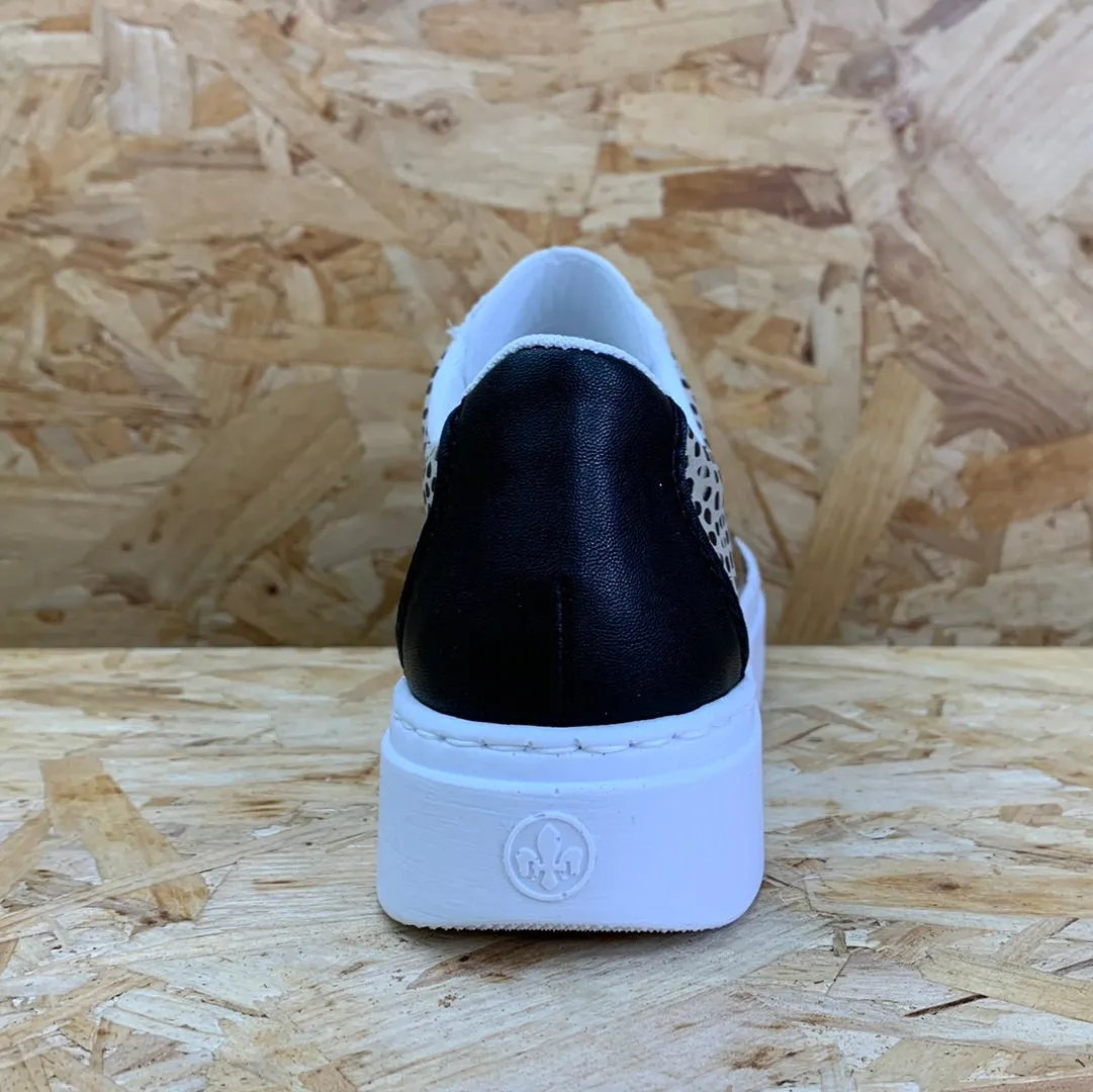 Rieker Womens Fashion Trainers - White / Black