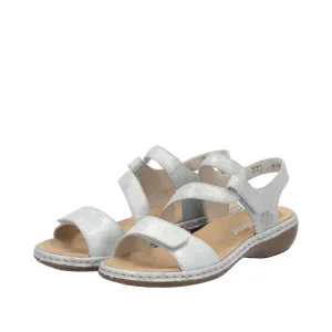 Rieker Women's Regina C7 Sandal - Silver