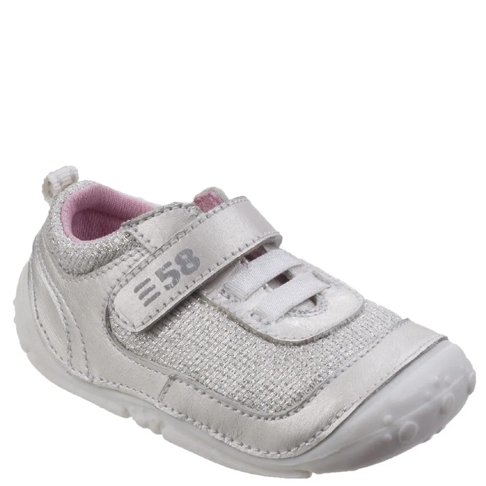 Silver Livvy Touch Fastening Infant Trainers