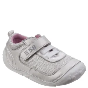 Silver Livvy Touch Fastening Infant Trainers