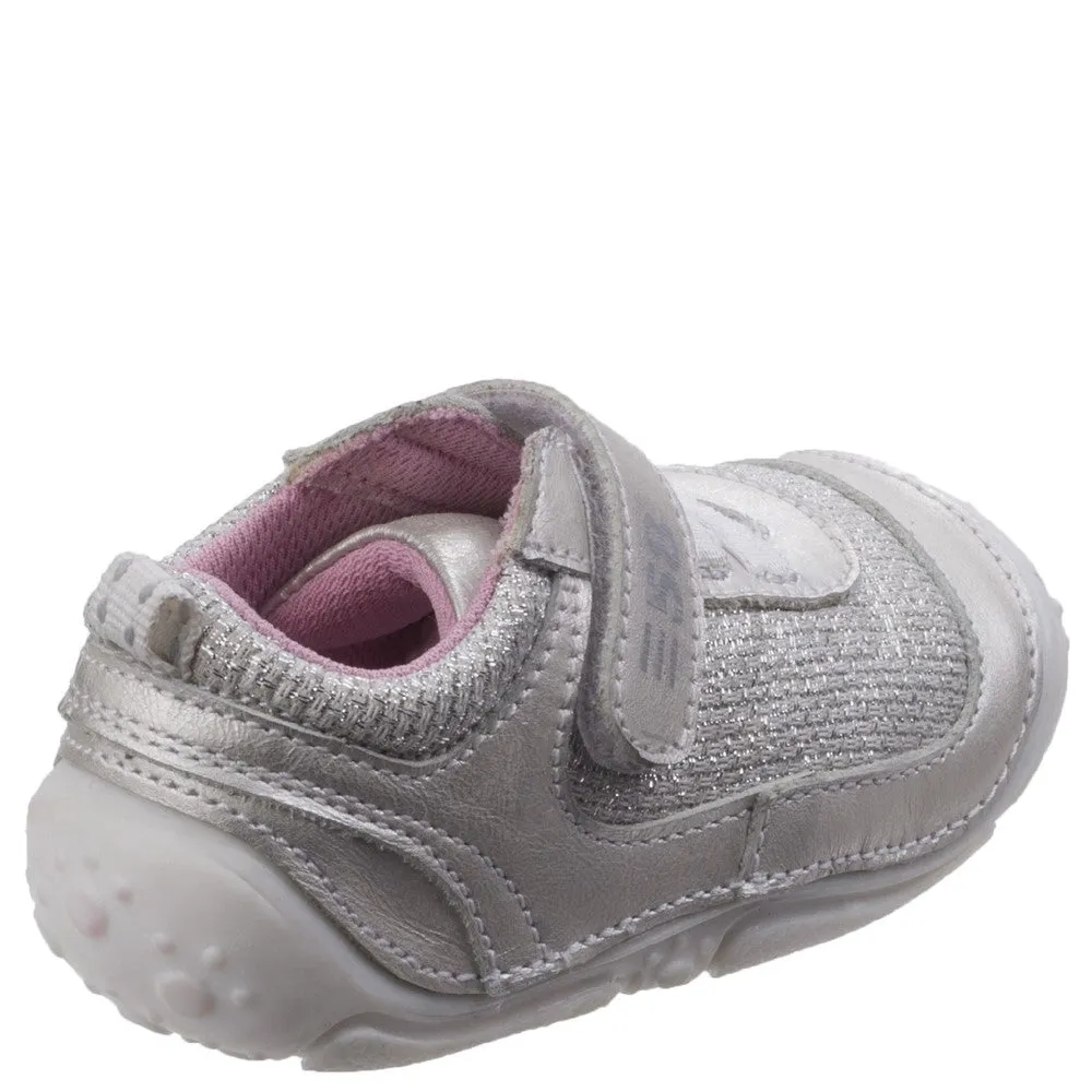 Silver Livvy Touch Fastening Infant Trainers