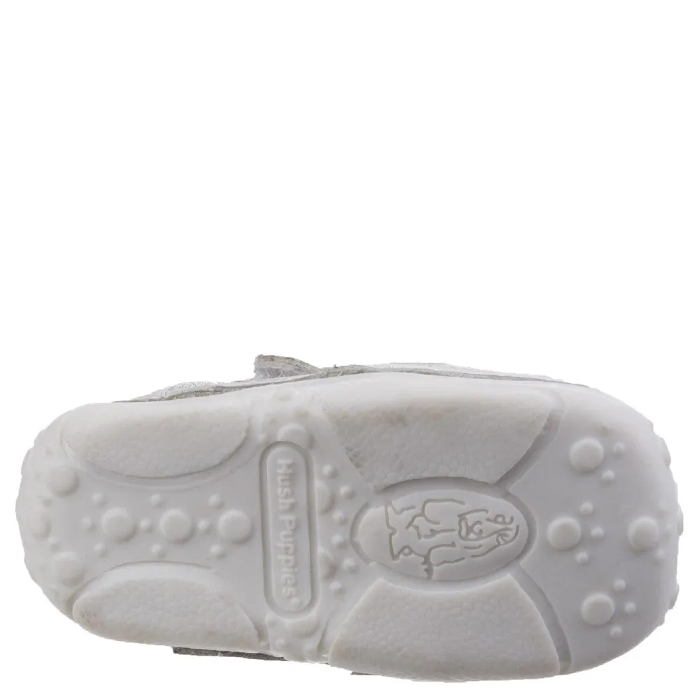 Silver Livvy Touch Fastening Infant Trainers
