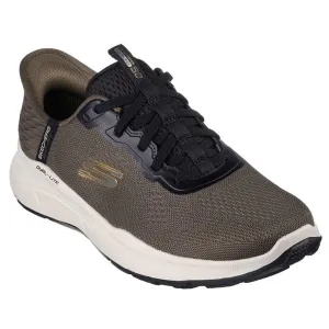 Skechers Mens Slip Ins Relaxed Fit Equalizer Standpoint 5.0 Olive Black