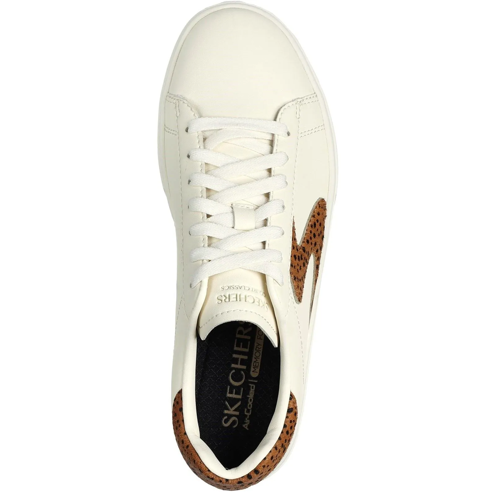 Skechers Women Trainers - Eden LX - Feeling Fierce in Natural/Brown, 3-8 - GAR185003