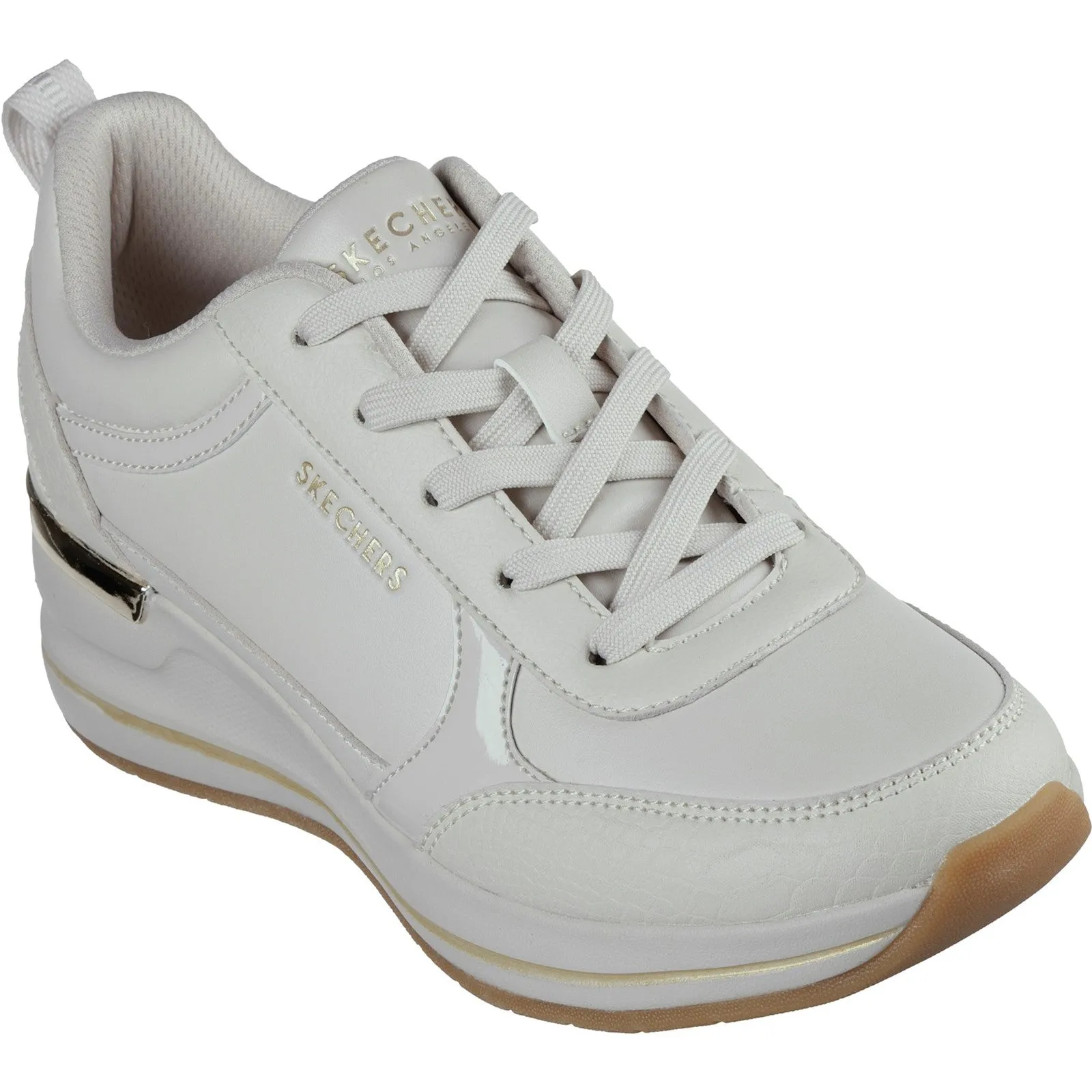 Skechers Womens Billion 2 Fine Shine Trainers - Off White