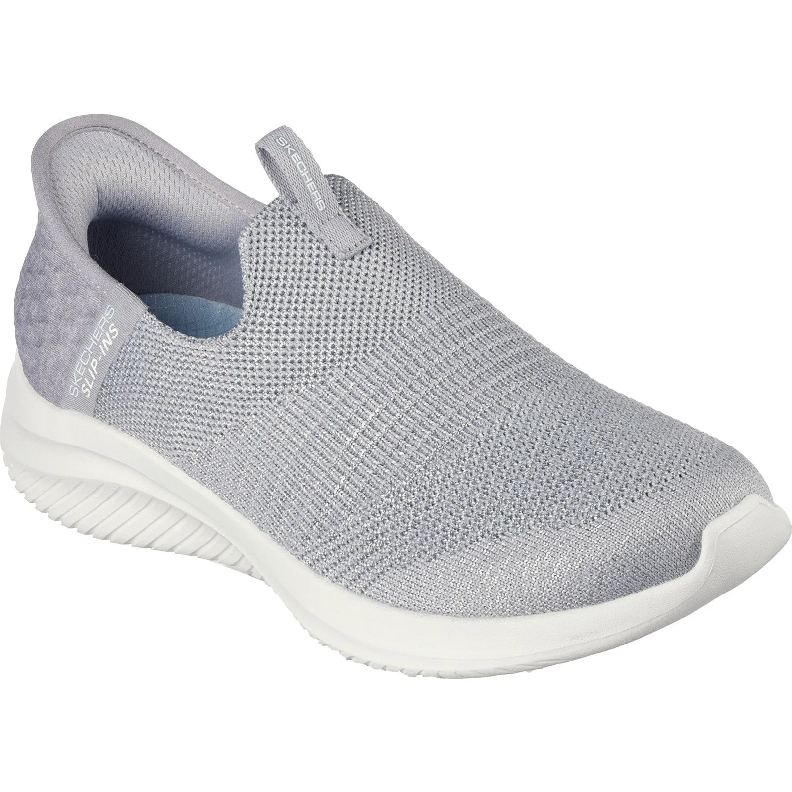 Skechers Womens Ultra Flex 3.0 Smooth Step Trainers - Light Grey