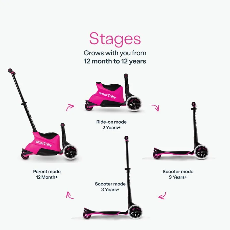 smarTrike Xtend Ride-on Scooter (Pink)