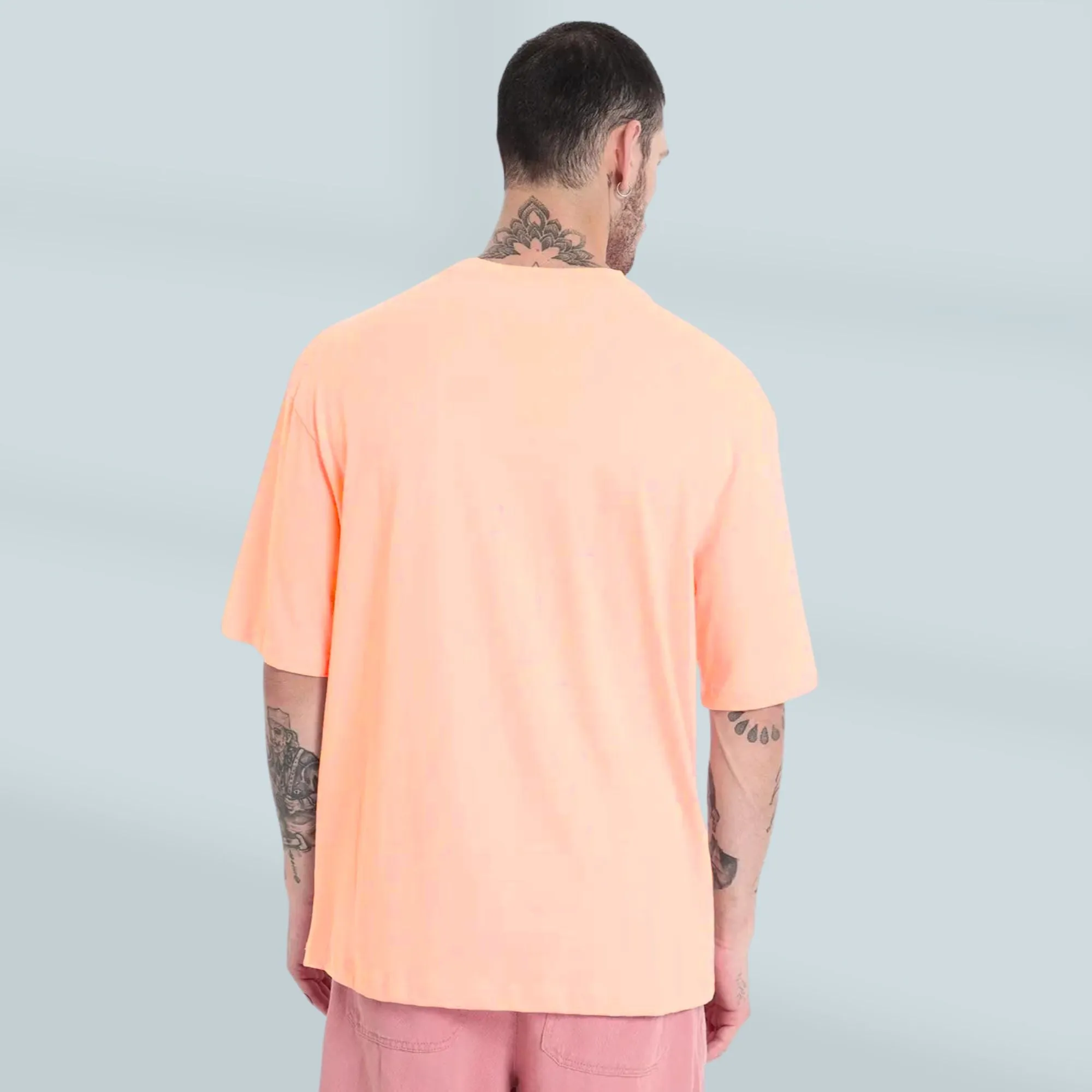 Solid Peach Oversize T-shirt