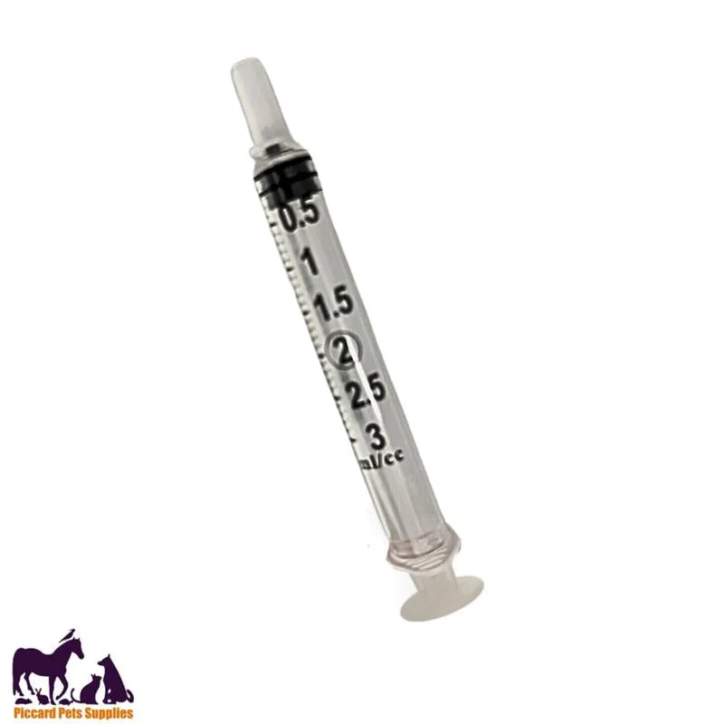 Syringe 3ml Luer Slip with Cap No Needle 100CT LS