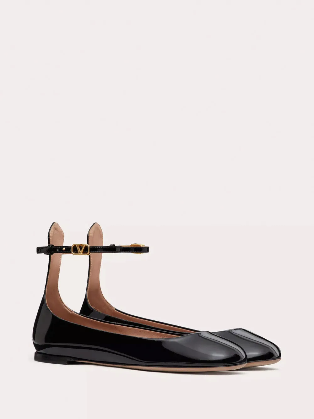 Tan-Go Patent Leather Ballerina Flat