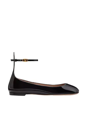 Tan-Go Patent Leather Ballerina Flat
