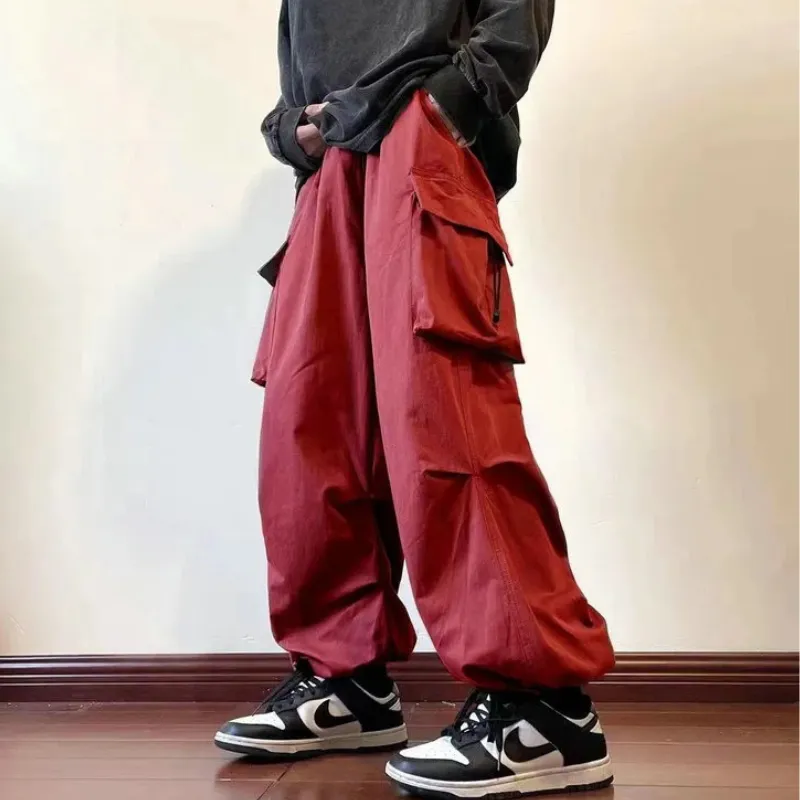 Tijdlus - Cargo Broek Heren – Ruime Baggy Broek met Grote Zakken, Comfortabele Pasvorm