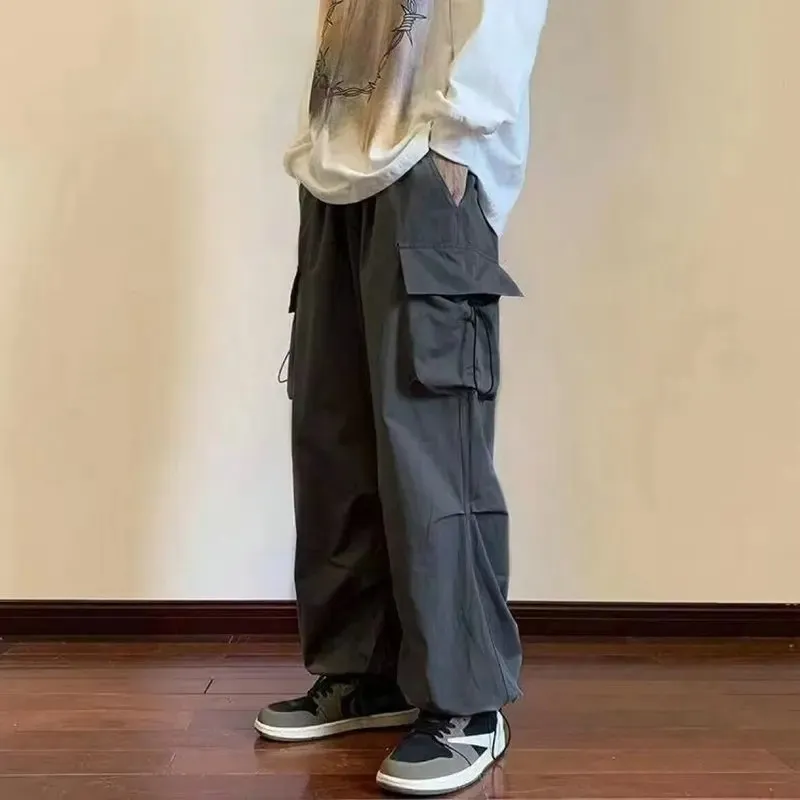 Tijdlus - Cargo Broek Heren – Ruime Baggy Broek met Grote Zakken, Comfortabele Pasvorm