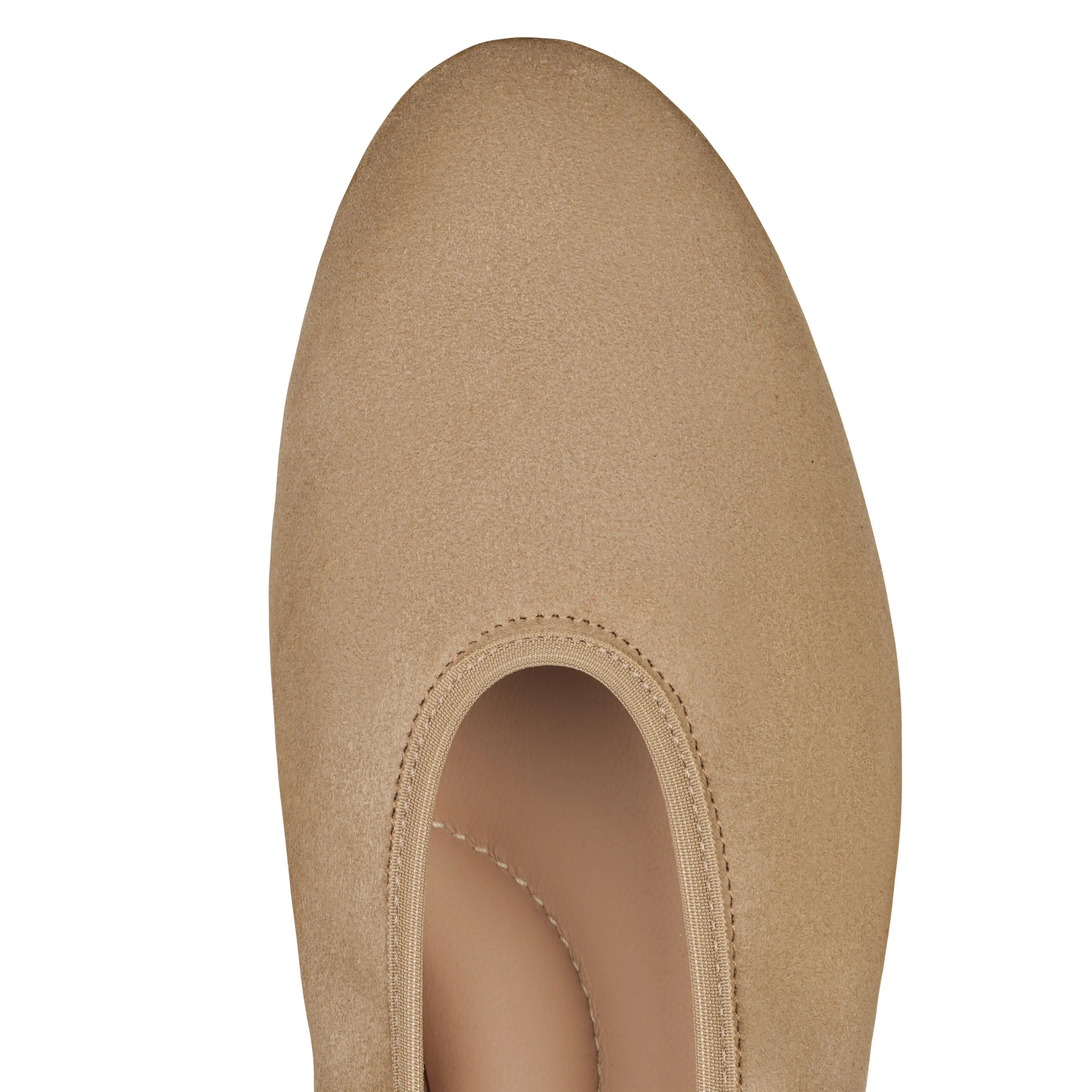 Valleria Suede Flexlite Flats Taupe
