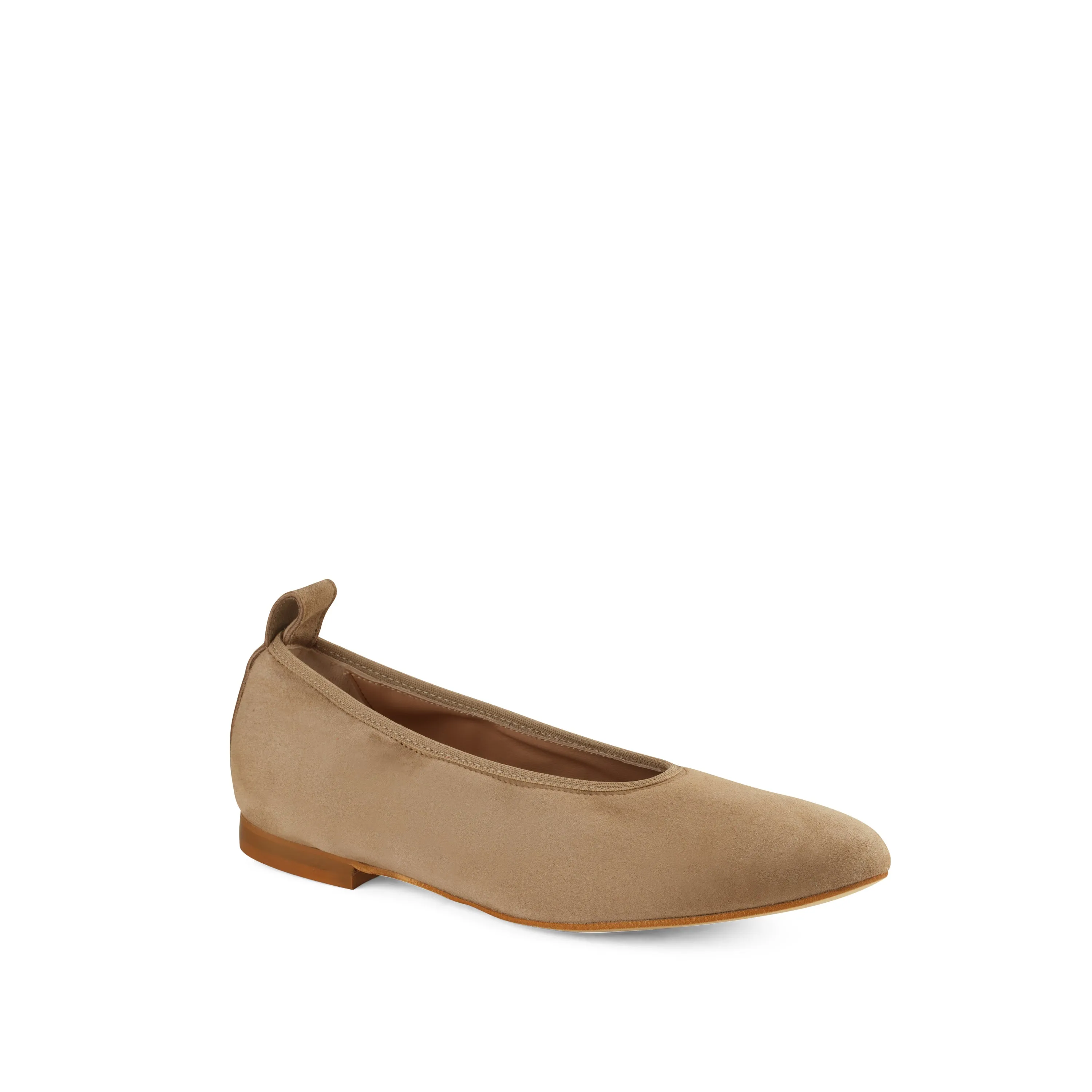 Valleria Suede Flexlite Flats Taupe