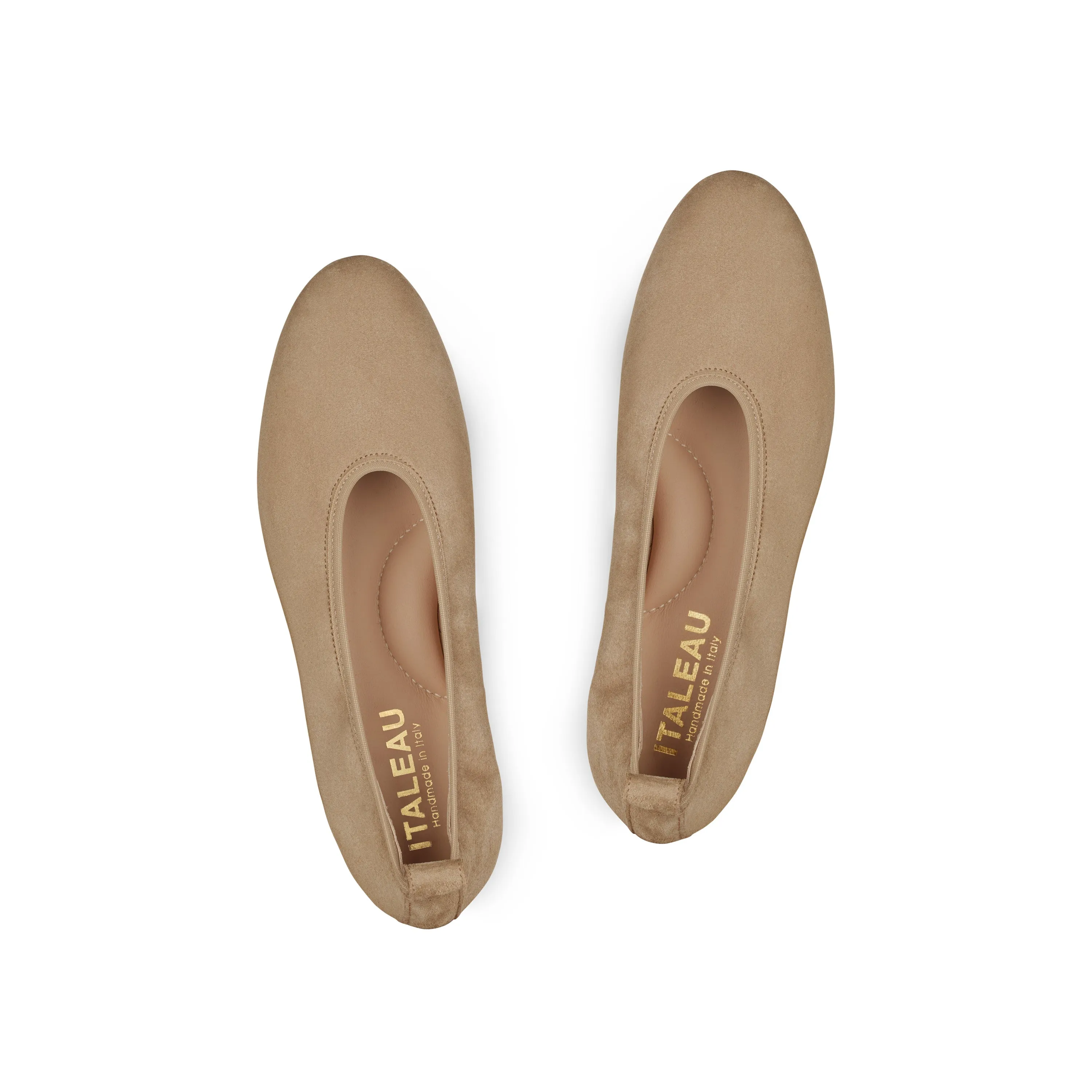 Valleria Suede Flexlite Flats Taupe
