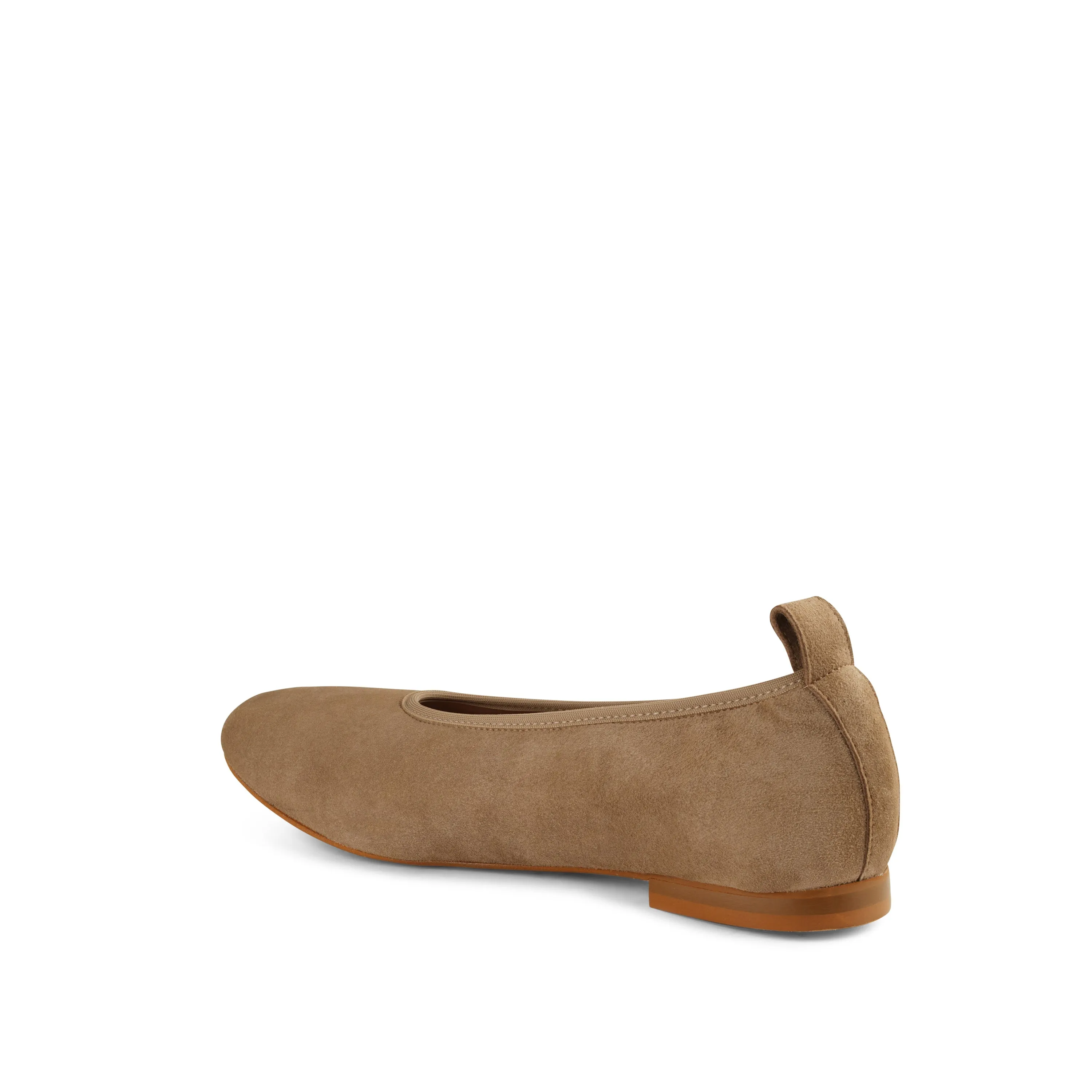 Valleria Suede Flexlite Flats Taupe