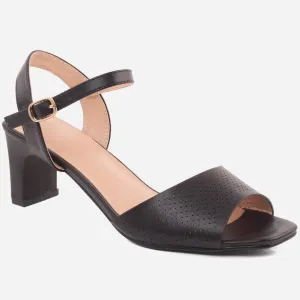 Women "AIJA" Buckle Strap Block Heel Sandals