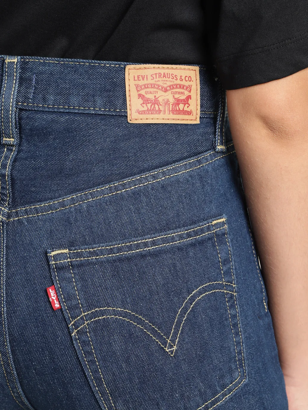 Women's 312 Navy Blue Straight Fit Mid Rise Jeans