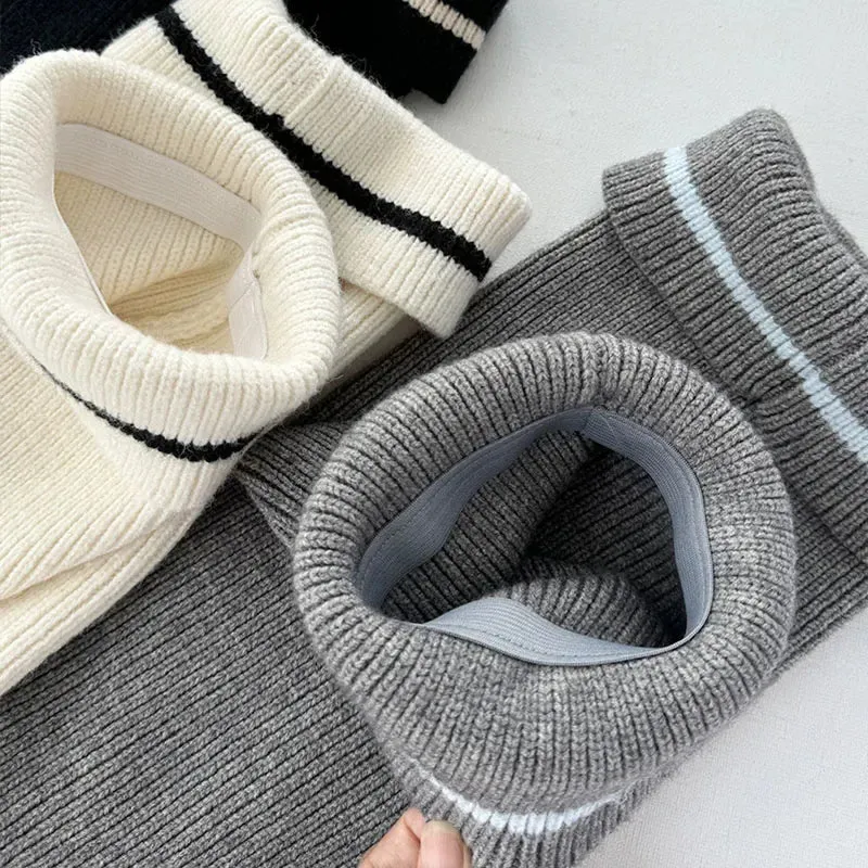 Wool Leg Warmers with Metal Buckle  Y2K Winter Calf Leggings & Foot Protector for Lolita, Japanese JK, and Harajuku Style