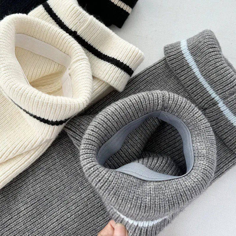 Wool Leg Warmers with Metal Buckle  Y2K Winter Calf Leggings & Foot Protector for Lolita, Japanese JK, and Harajuku Style