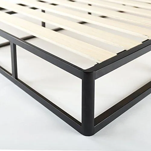 Zinus Walter 9 Inch High Profile Metal Smart Box Spring / Mattress Foundation / Wood Slat Support / Easy Assembly, Queen